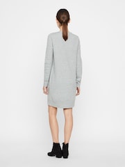 VERO MODA Grey Cosy Long Sleeve Jumper Dress - Image 3 of 5