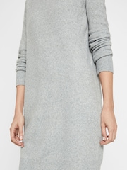 VERO MODA Grey Cosy Long Sleeve Jumper Dress - Image 4 of 5