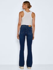 NOISY MAY Blue High Waisted Flare 100% Cotton Jeans - Image 3 of 9