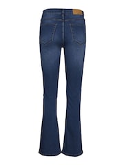 NOISY MAY Blue High Waisted Flare 100% Cotton Jeans - Image 8 of 9
