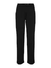 VERO MODA Black Tailored Stretch Straight Leg 100% Cotton Trousers - Image 3 of 4