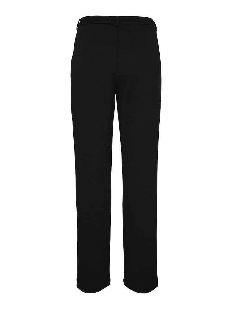 VERO MODA Black Tailored Stretch Straight Leg 100% Cotton Trousers - Image 4 of 4