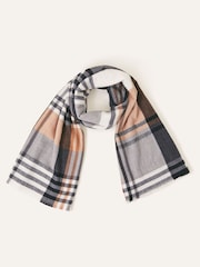 Accessorize Black Check Blanket Scarf - Image 1 of 3