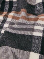 Accessorize Black Check Blanket Scarf - Image 2 of 3