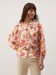 Monsoon Cream Leila Floral Print Blouse - Image 1 of 4