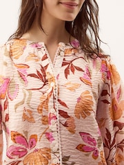 Monsoon Cream Leila Floral Print Blouse - Image 2 of 4