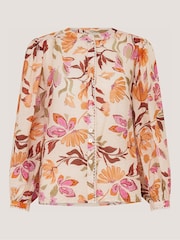 Monsoon Cream Leila Floral Print Blouse - Image 4 of 4