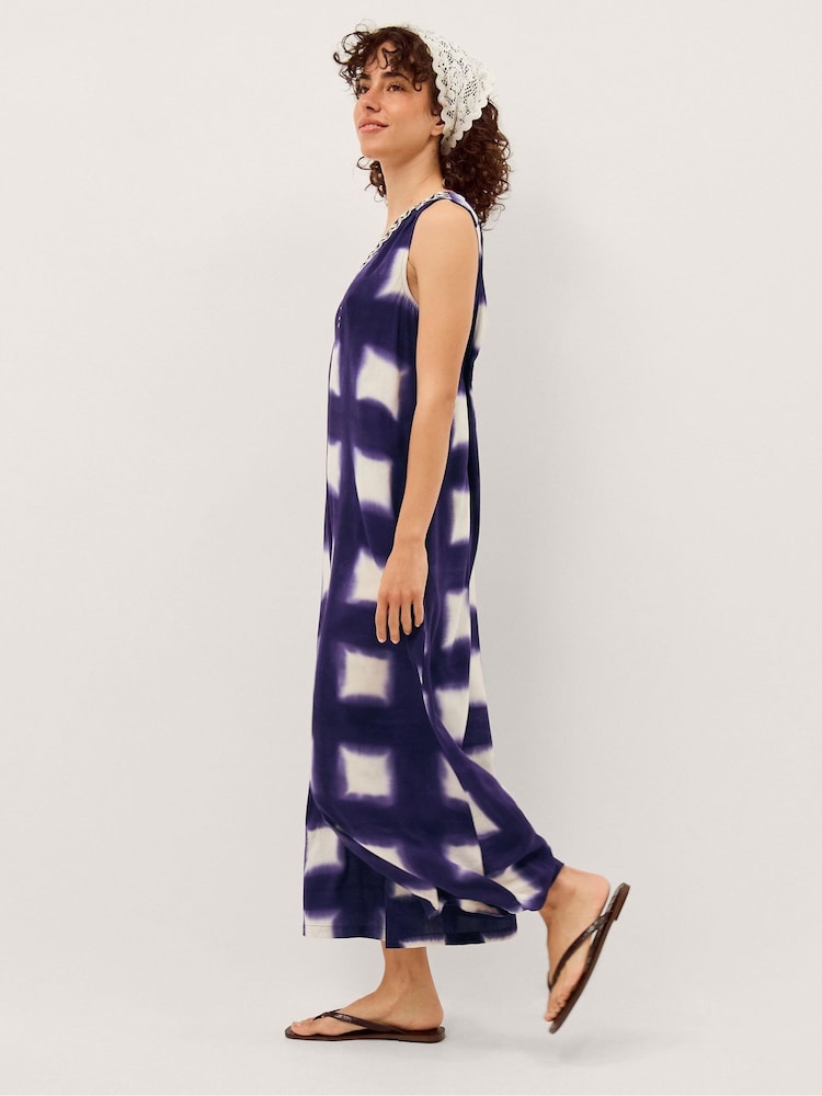 Monsoon Blue Halia Artisanal Tie-Dye Jumpsuit - Image 1 of 3