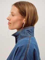 Monsoon Gwen Funnel Neck Denim Jacket - 圖片 2/5