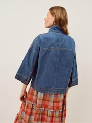 Monsoon Gwen Funnel Neck Denim Jacket - 圖片 4/5