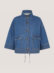 Monsoon Gwen Funnel Neck Denim Jacket - 圖片 5/5