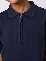 Gym King Blue Younger Kids Portals Texture Polo - Image 4 of 5
