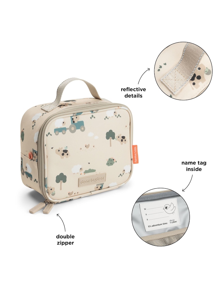 Done by Deer Natural Tiny Insulated Tiny Farm Lunch Bag - Image 6 of 6