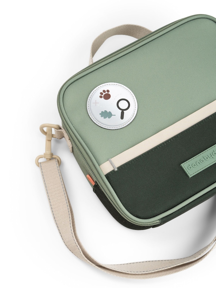 Done by Deer Green Insulated Tiny Trails Lunch Bag - Image 6 of 6
