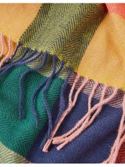 Accessorize Blue Aidie Check Print Scarf - Image 2 of 3