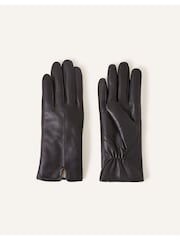 Accessorize Faux Fur-Lined Leather Gloves - Slika 1 iz 2