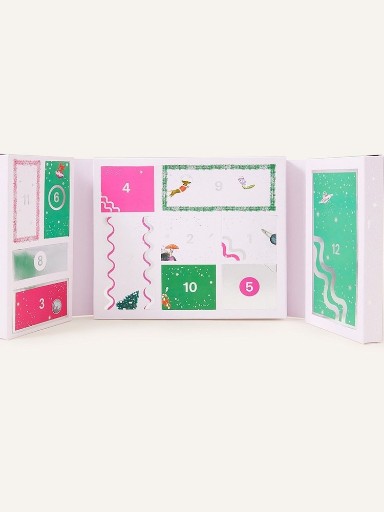 Accessorize 12 Days Christmas Advent White Calendar - Image 2 of 2 Accessorize 12 Days Christmas Advent White Calendar - Image 2 of 2