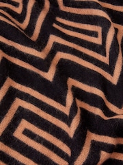 Accessorize Black Firenze Print Super Soft Blanket Scarf - Image 2 of 3