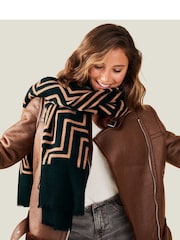 Accessorize Black Firenze Print Super Soft Blanket Scarf - Image 3 of 3