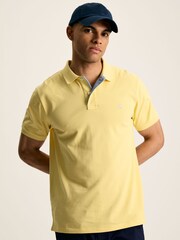 Joules Woody Yellow Regular Fit Cotton Pique Polo Shirt - Image 1 of 7