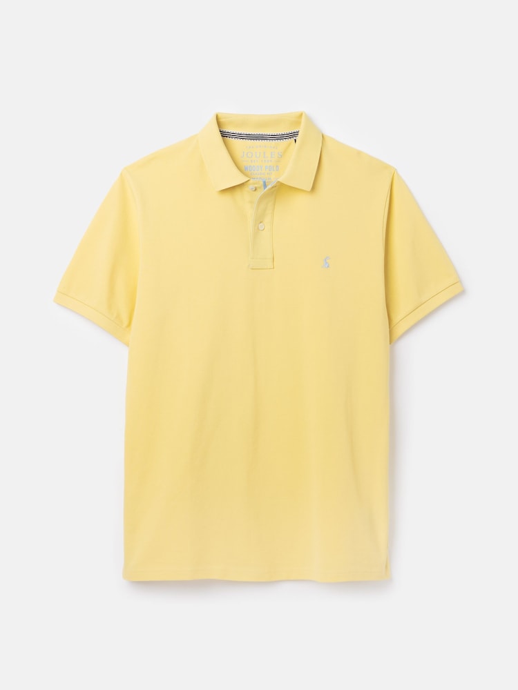 Joules Woody Yellow Regular Fit Cotton Pique Polo Shirt - Image 7 of 7