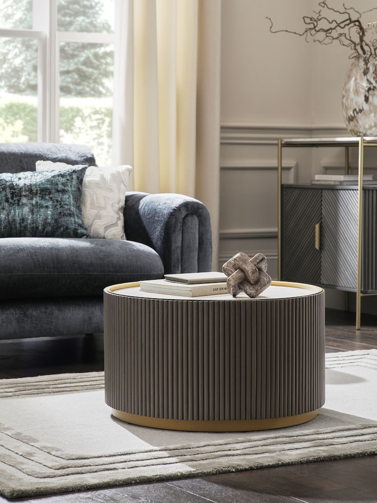 Dark Grey Valencia Mango Wood Coffee Table - Image 1 of 5