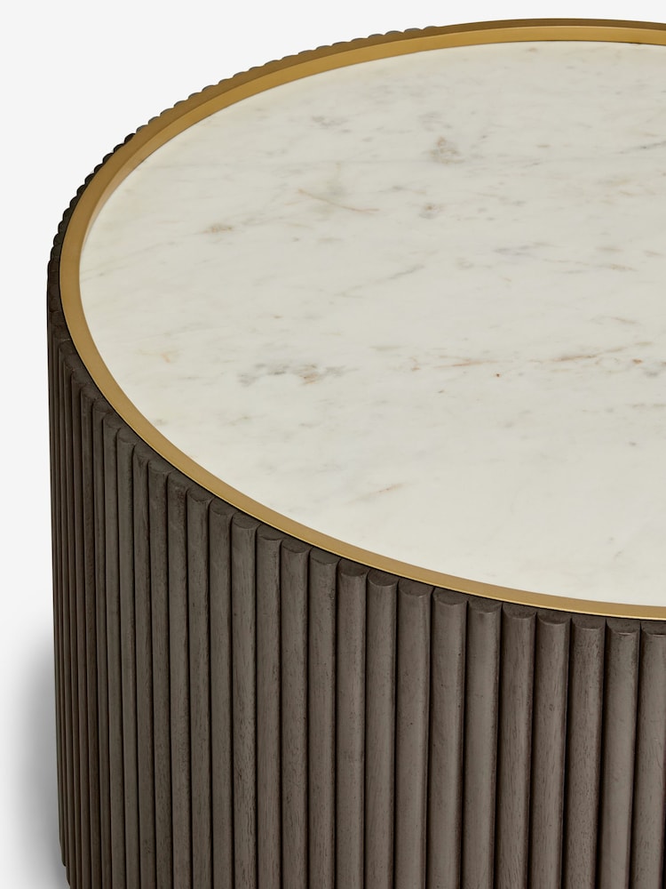 Dark Grey Valencia Mango Wood Coffee Table - Image 5 of 5