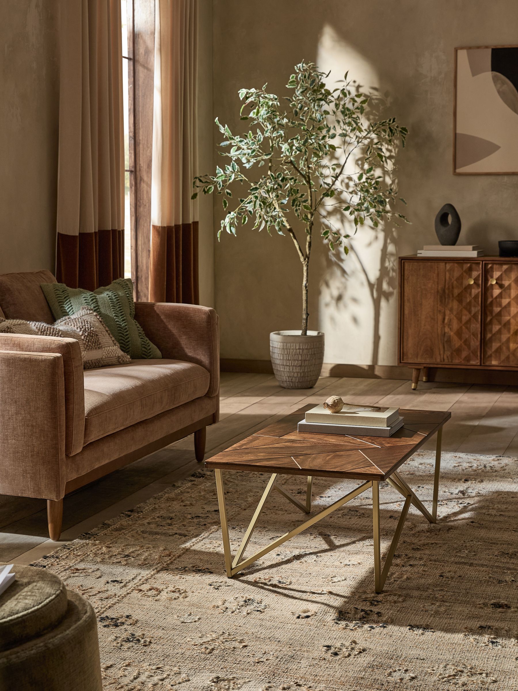 Buy Dark Zaria Lloyd Mango Wood Coffee Table from the Next UK