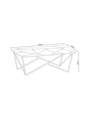 Dark Zaria Mango Wood Coffee Table - Image 2 of 7
