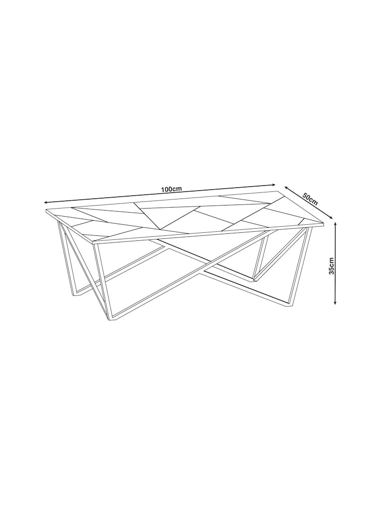 Dark Zaria Mango Wood Coffee Table - Image 2 of 7