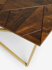 Dark Zaria Mango Wood Coffee Table - Image 3 of 7