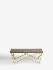 Dark Zaria Mango Wood Coffee Table - Image 6 of 7