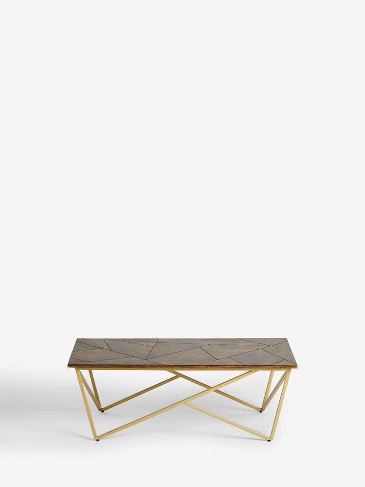 Dark Zaria Mango Wood Coffee Table - Image 7 of 7