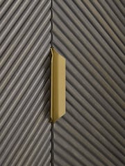 Dark Grey Valencia Marble Mango Wood Corner Shelf - Image 5 of 10