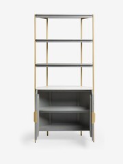 Dark Grey Valencia Marble Mango Wood Corner Shelf - Image 7 of 10