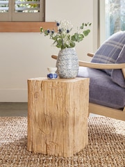 Natural Driftwood Resin Side Table - Image 1 of 5