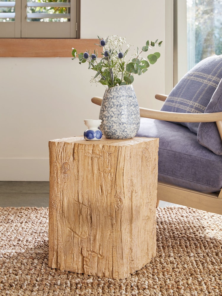 Natural Driftwood Resin Side Table - Image 1 of 5