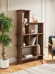 Dark Stepped Oak Effect Shelf - Image 1 of 6
