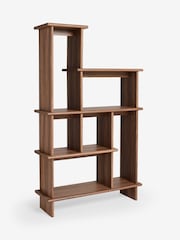 Dark Stepped Oak Effect Shelf - Image 5 of 6
