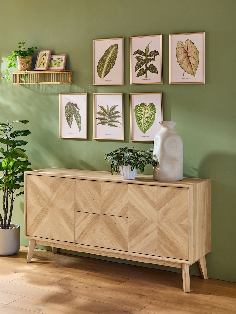 Light Natural Hayford Oak Effect Large Sideboard - Image 1 of 9