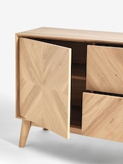 Light Natural Hayford Oak Effect Large Sideboard - Image 5 of 9