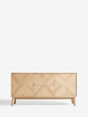 Light Natural Hayford Oak Effect Large Sideboard - Image 6 of 9
