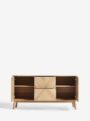 Light Natural Hayford Oak Effect Large Sideboard - Image 7 of 9