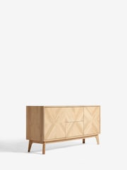 Light Natural Hayford Oak Effect Large Sideboard - Image 8 of 9