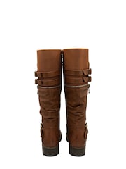 Lotus Brown Knee High Boots - Image 3 of 4