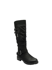 Lotus Black Knee High Boots - Image 1 of 4