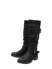 Lotus Black Knee High Boots - Image 2 of 4