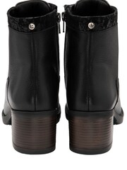 Lotus Black Leather Ankle Boots - Image 3 of 4