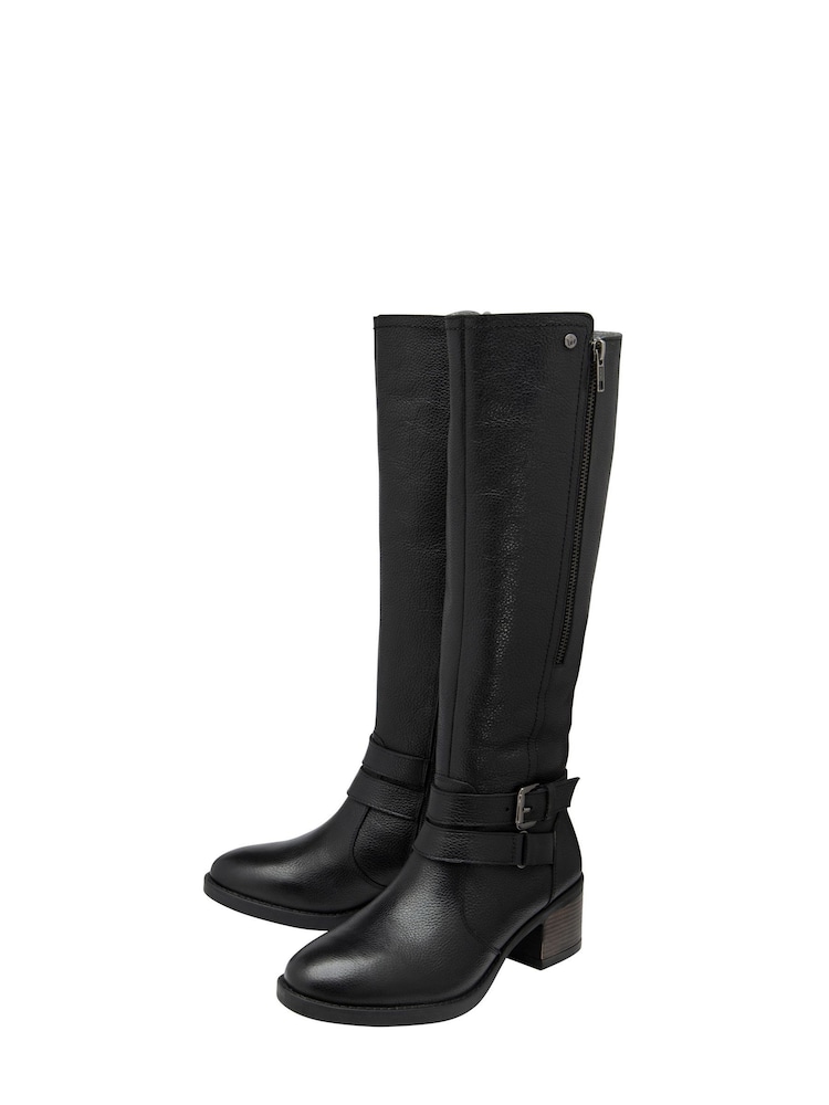 Lotus Black Knee High Boots - Image 2 of 4