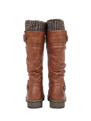 Lotus Brown Knee High Boots - Image 3 of 4